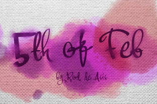 5th of Feb: A Striking Script Font for Standout Designs