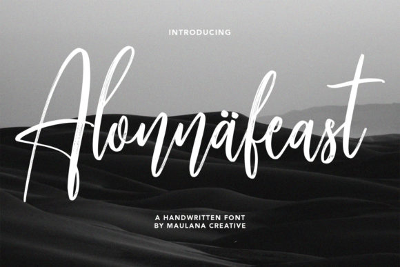 Alonnafeast: A Script Font That Brings Elegance and Personality to Your Projects