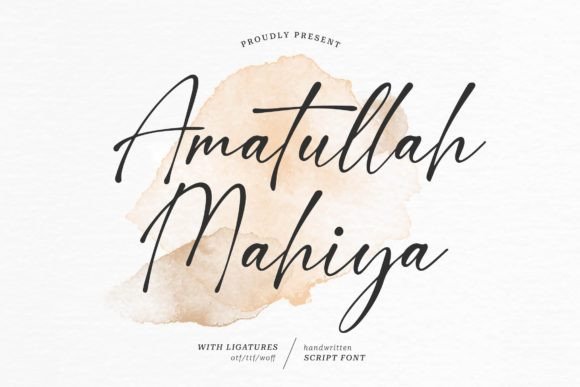 Amatullah Mahiya: The Script Font That Adds Soul to Modern Design