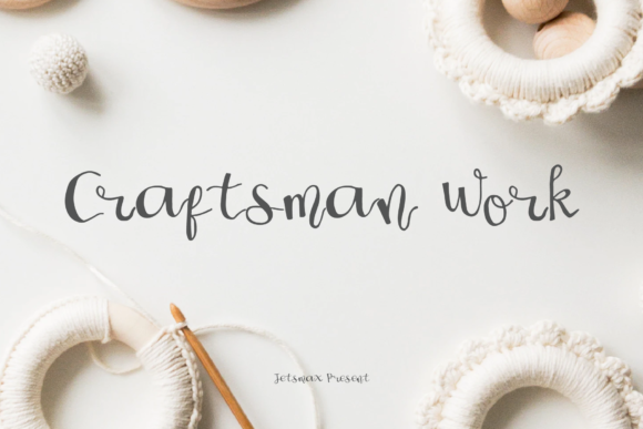 Craftsman Work: A Whimsical Font for Authentic Projects