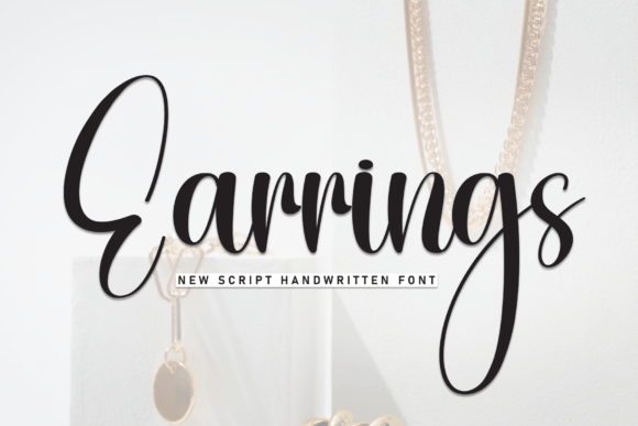 Earrings: A Script Font for Handwritten Elegance