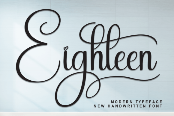 Eighteen: A Script Font That Brings Modern Elegance to Your Designs