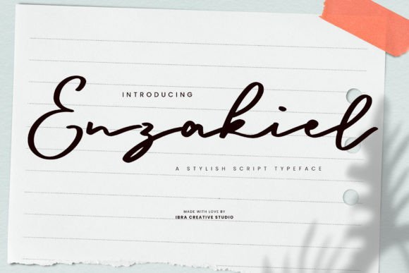 Enzakiel: Where Modern Sophistication Meets Script Font Grace