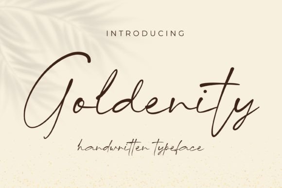 Goldenity: More Than Just a Dazzling Script Font