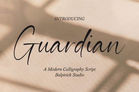 Guardian: A Modern Calligraphy Font for Elegant Designs