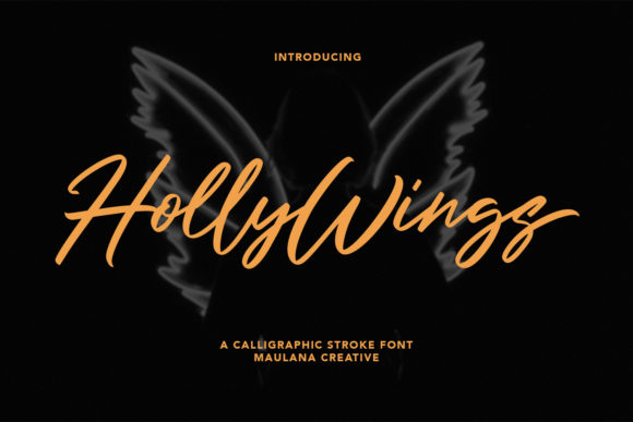 Holly Wings: A Brush Script Font for Authentic Design
