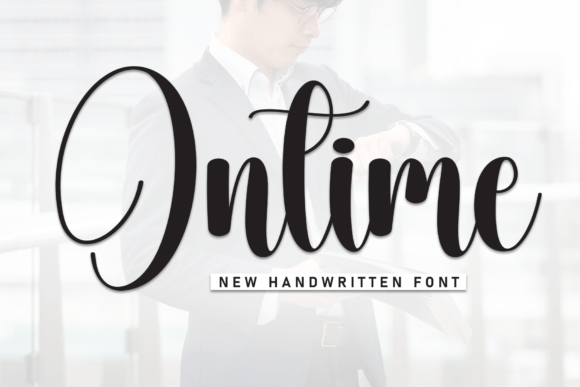 Ontime: An Elegant Script Font for Modern Design