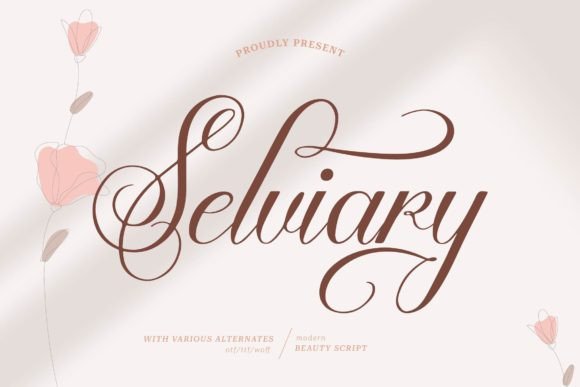 Selviary: A Modern Script Font for Authentic Branding