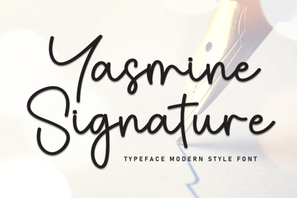 Yasmine Signature: A Stylish Script Font for Elegant Designs